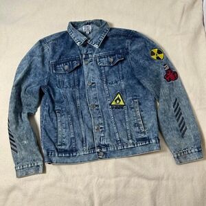 Rebel‎ Star denim jacket with patches #denimjacket XL